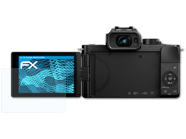 ATFOLIX 3x FX-Clear Displayschutz(für Panasonic Lumix DC-G110)