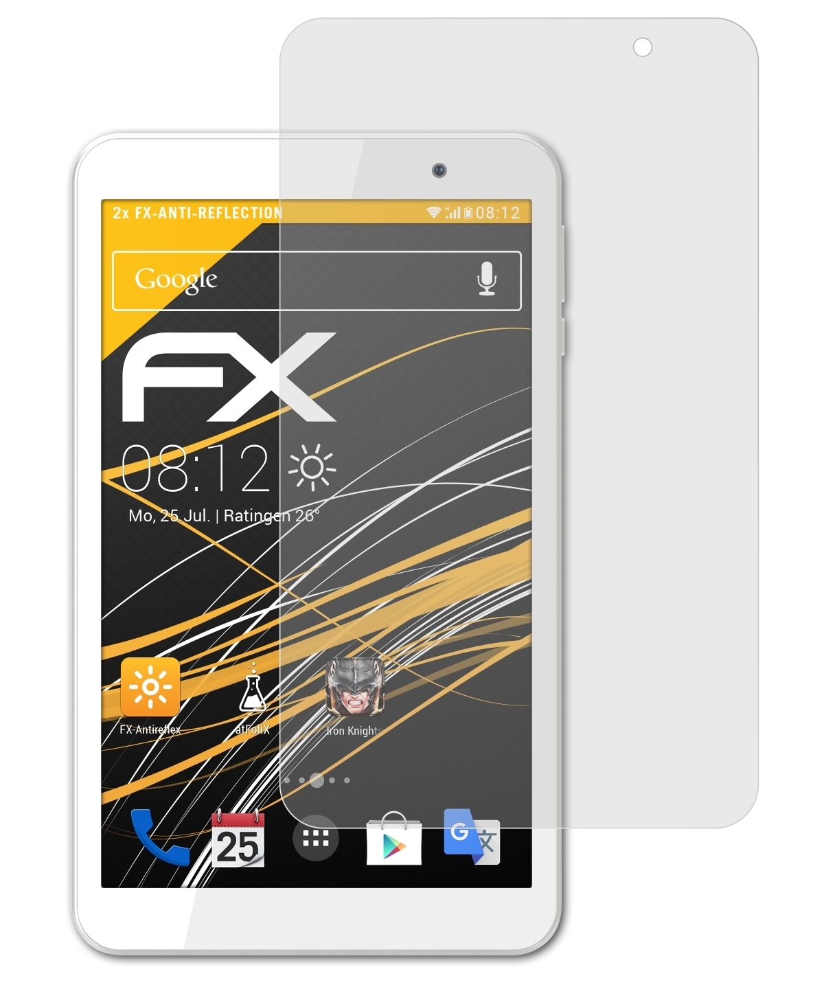 ATFOLIX 2x FX-Antireflex Displayschutz(für Archos T80 Wifi)