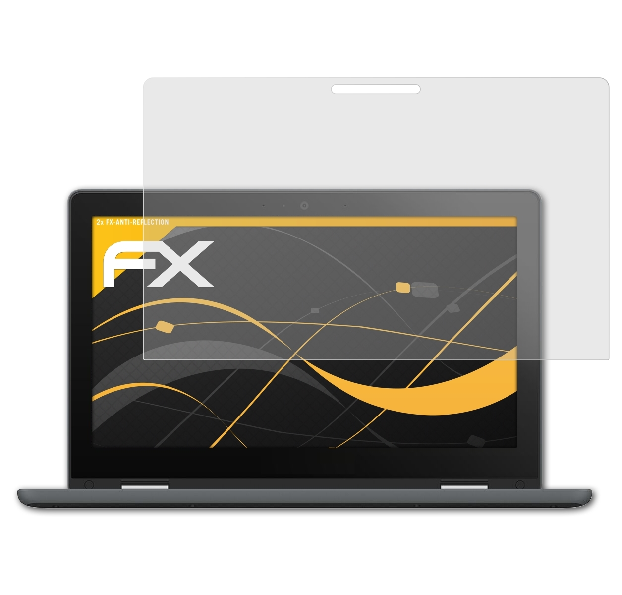 ATFOLIX 2x FX-Antireflex Displayschutz(für Asus (C214MA)) Flip C214 Chromebook