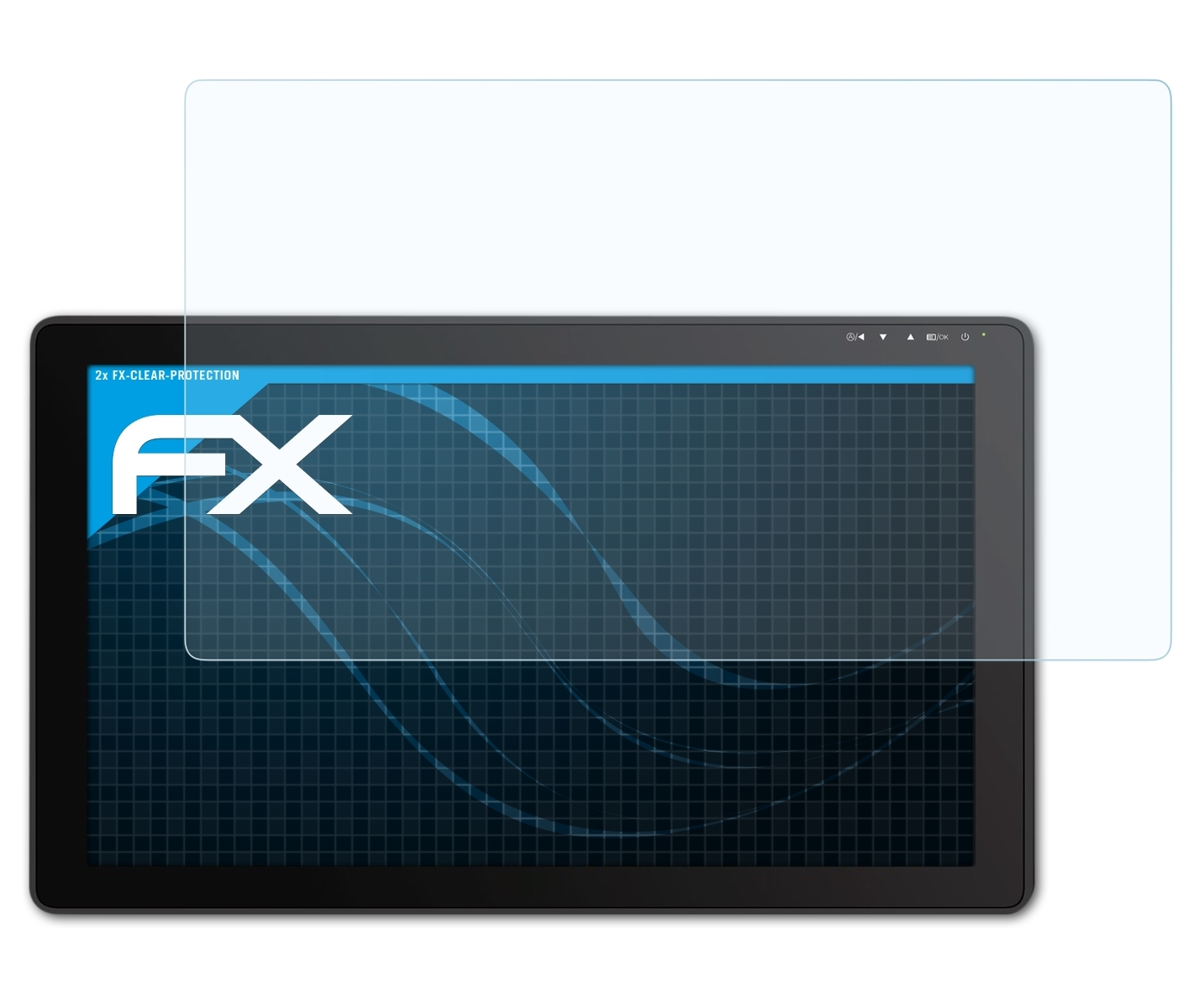 ATFOLIX 2x FX-Clear Displayschutz(für Huion Kamvas 22 Plus)