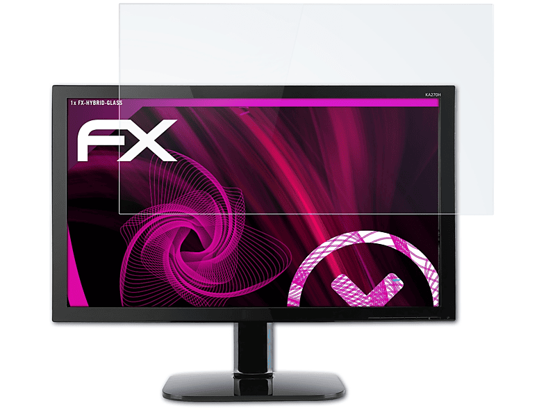 ATFOLIX FX-Hybrid-Glass KA270H) Acer Schutzglas(für