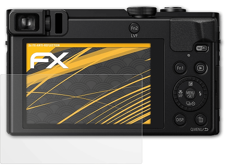 3x Lumix Panasonic ATFOLIX FX-Antireflex Displayschutz(für DMC-TZ70)