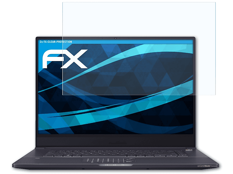 ATFOLIX 2x FX-Clear Displayschutz(für Asus ProArt StudioBook Pro 17 (W700G2T))