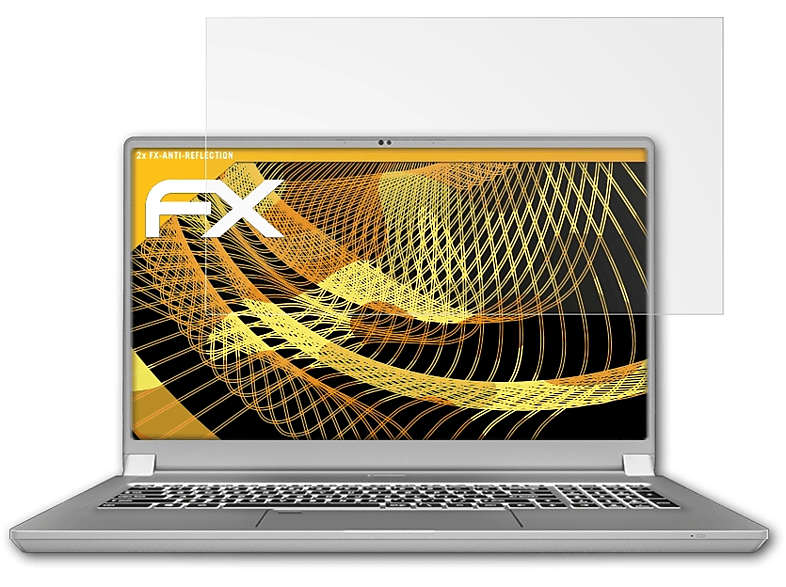 FX-Antireflex 2x MSI ATFOLIX Workstation) WS75 Displayschutz(für Mobile