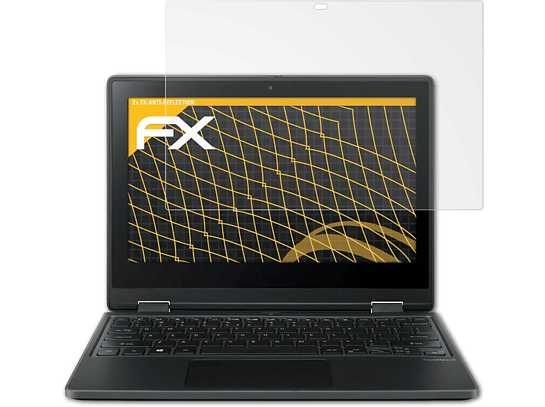 ATFOLIX 2x FX-Antireflex Displayschutz(für Acer TravelMate Spin B3)
