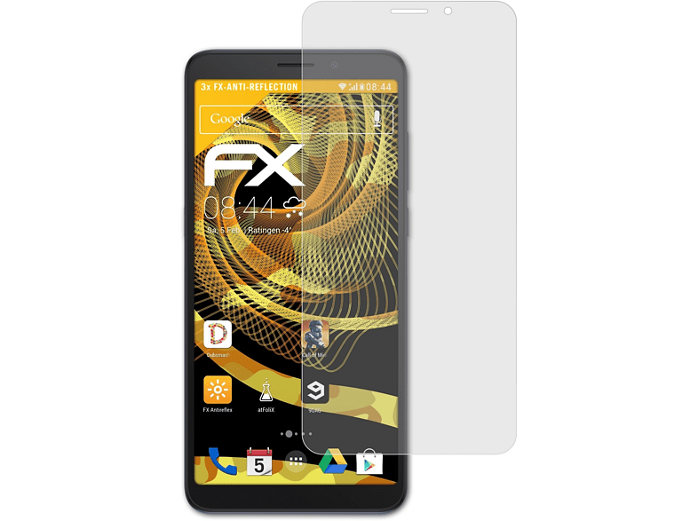 FX-Antireflex Displayschutz(für Alcatel 3x Lumos) ATFOLIX