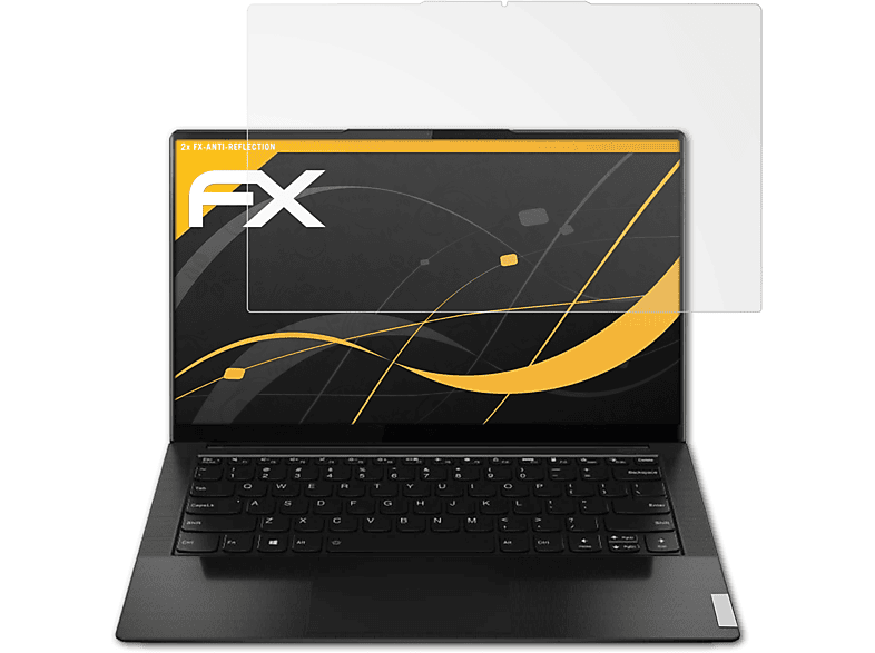 Sonderpreisverkauf ATFOLIX 2x FX-Antireflex Slim 9i Yoga Lenovo Displayschutz(für inch)) (14
