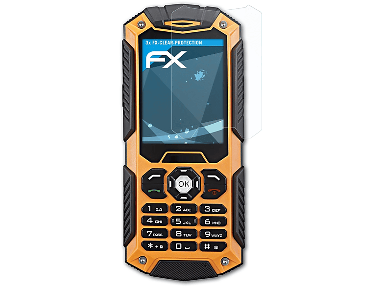 ATFOLIX 3x FX-Clear Displayschutz(für IceFox S6)