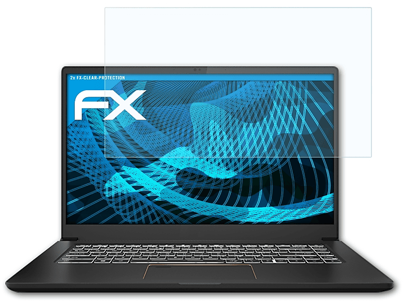 ATFOLIX 2x FX-Clear Displayschutz(für MSI Summit E15)
