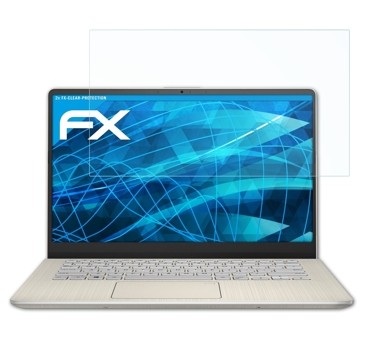2x Asus S13 ATFOLIX FX-Clear VivoBook (S333EA)) Displayschutz(für