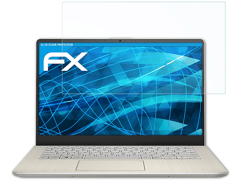 ATFOLIX 2x FX-Clear Displayschutz(für S13 (S333EA)) VivoBook Asus