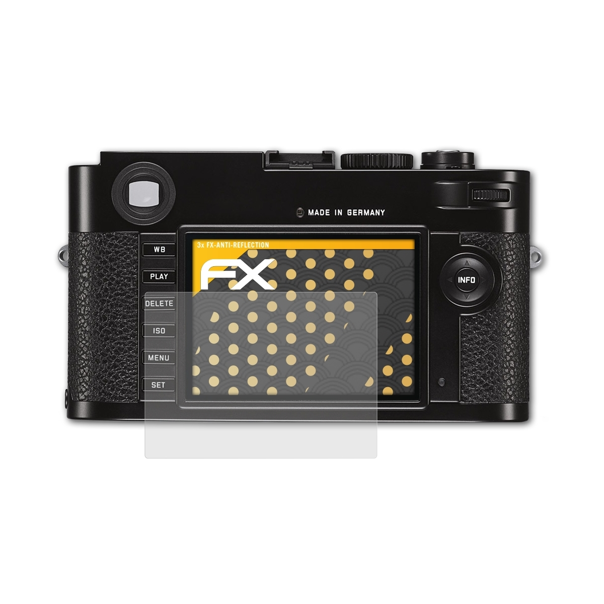 3x Leica (Typ 262)) Displayschutz(für FX-Antireflex ATFOLIX M