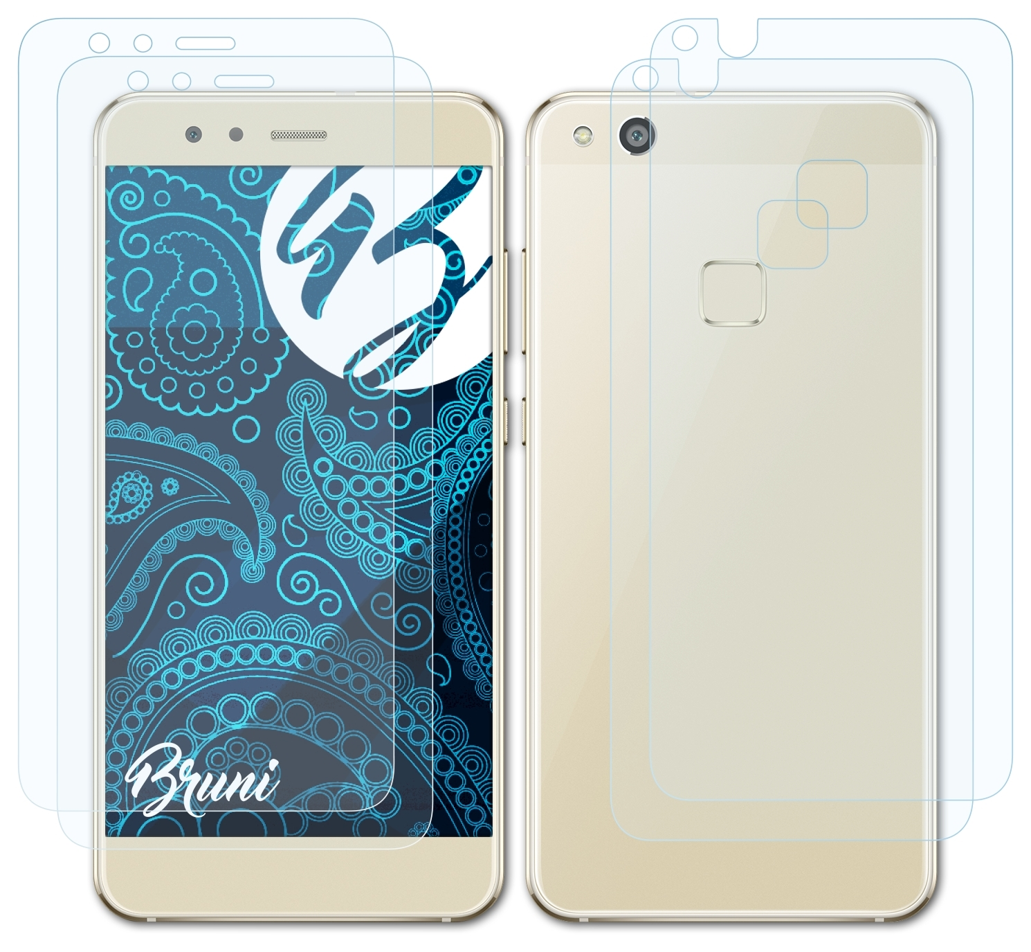 BRUNI 2x Basics-Clear P10 Schutzfolie(für Huawei Lite)