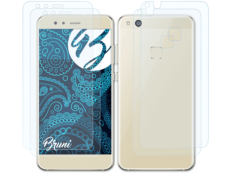 BRUNI 2x Basics-Clear Schutzfolie(für Huawei P10 Lite)