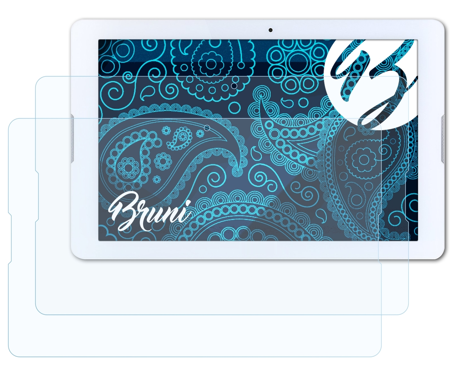 BRUNI 2x Basics-Clear One Schutzfolie(für Iconia Acer 10 (B3-A20))
