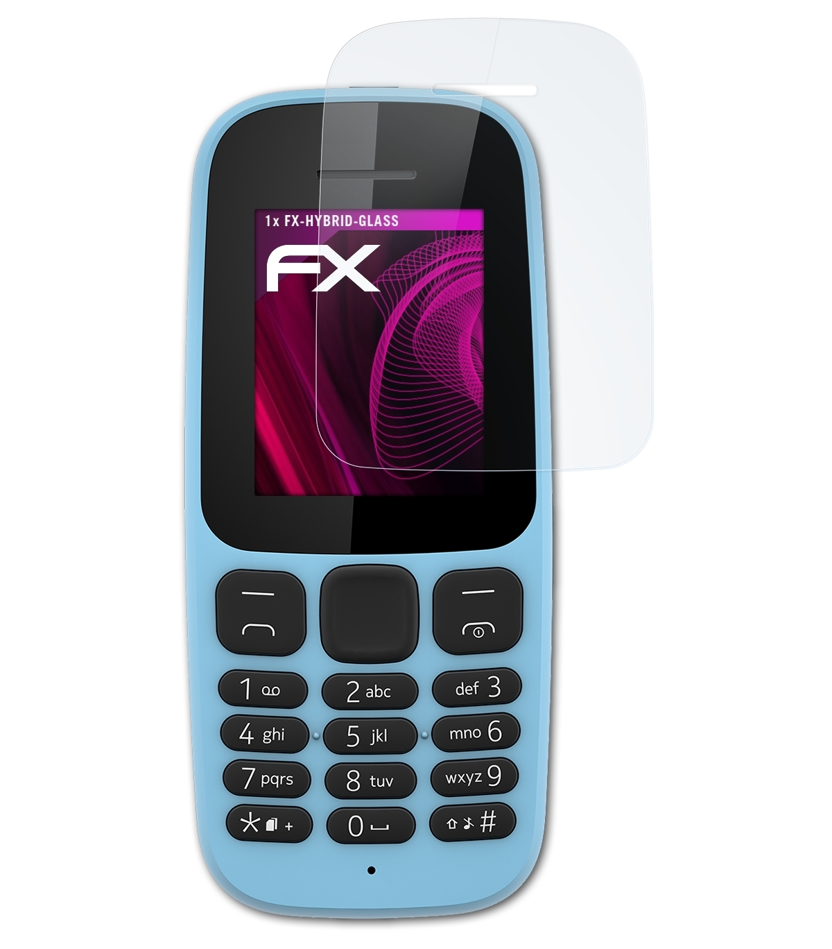 FX-Hybrid-Glass ATFOLIX 105 Schutzglas(für Nokia (2017))