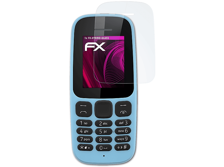 ATFOLIX FX-Hybrid-Glass Nokia (2017)) Schutzglas(für 105