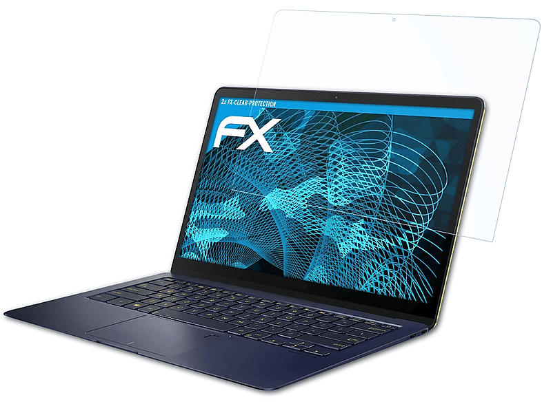 ATFOLIX 2x FX-Clear Displayschutz(für Asus ZenBook 3 Deluxe (UX490UA))