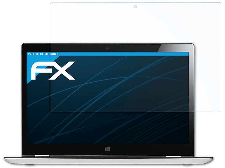 ATFOLIX 2x FX-Clear Displayschutz(für Lenovo Yoga 700 (14 inch)) | Pflege & Schutz