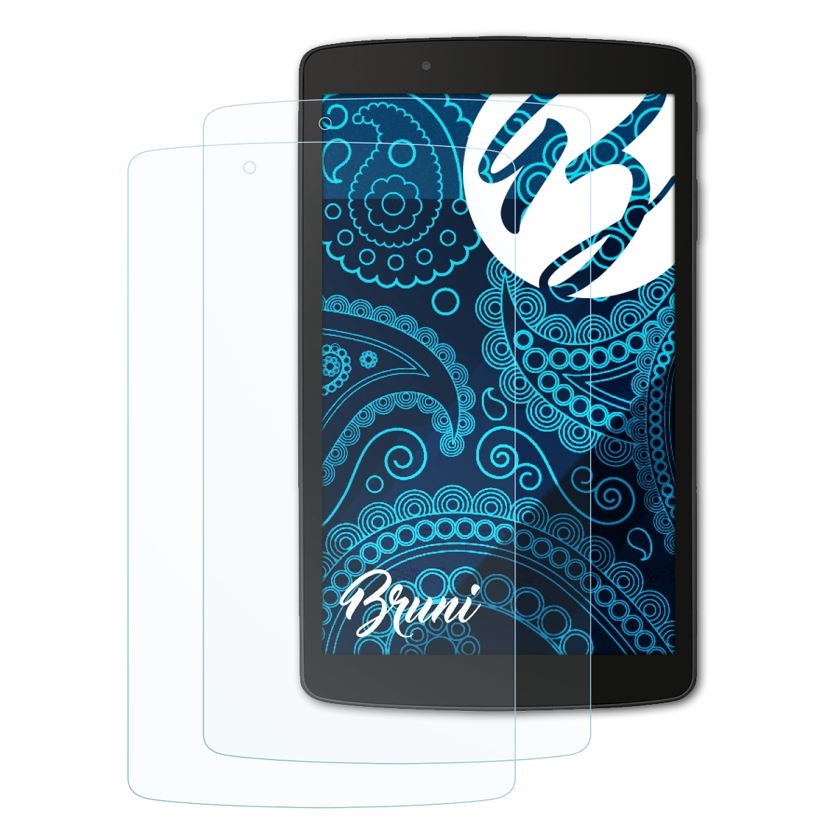 BRUNI 2x Basics-Clear Schutzfolie(für LG G 8.0) F Pad