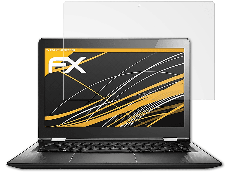 ATFOLIX 2x FX-Antireflex Displayschutz(für Lenovo Yoga 500 (14 inch))