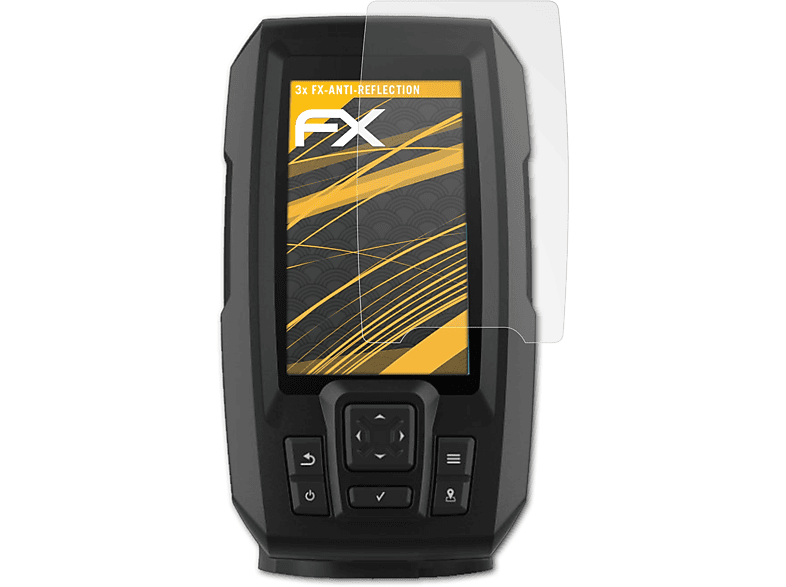 ATFOLIX 3x FX-Antireflex Displayschutz(für Garmin Striker Vivid 4cv) | Navi-Taschen & -Schutzfolien