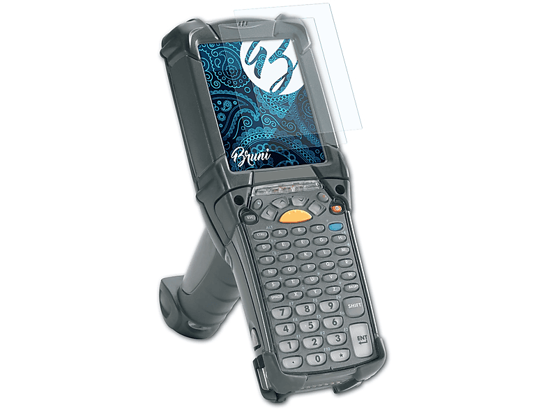 2x BRUNI MC9190-G) Motorola Schutzfolie(für Basics-Clear