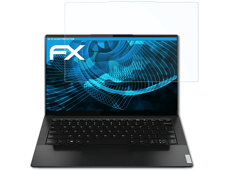 (14 ATFOLIX Yoga 2x inch)) Displayschutz(für Slim FX-Clear 9i Lenovo