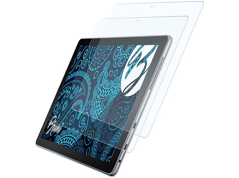 BRUNI 2x Basics-Clear Schutzfolie(für Samsung Book 10.6) Galaxy