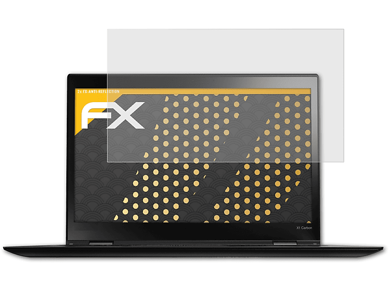 (3rd Gen. ThinkPad 2x ATFOLIX FX-Antireflex Carbon Lenovo X1 Displayschutz(für 2015))