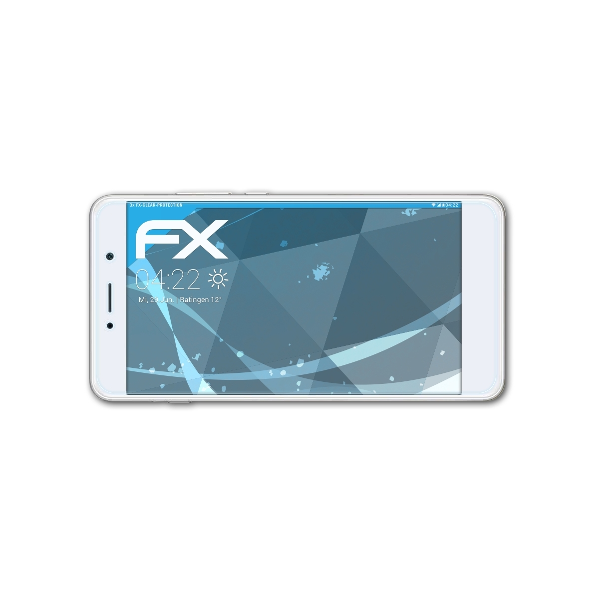 ATFOLIX 3x Displayschutz(für Prime) Y7 Huawei FX-Clear