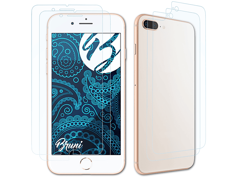 BRUNI 8 Basics-Clear Schutzfolie(für iPhone 2x Plus) Apple