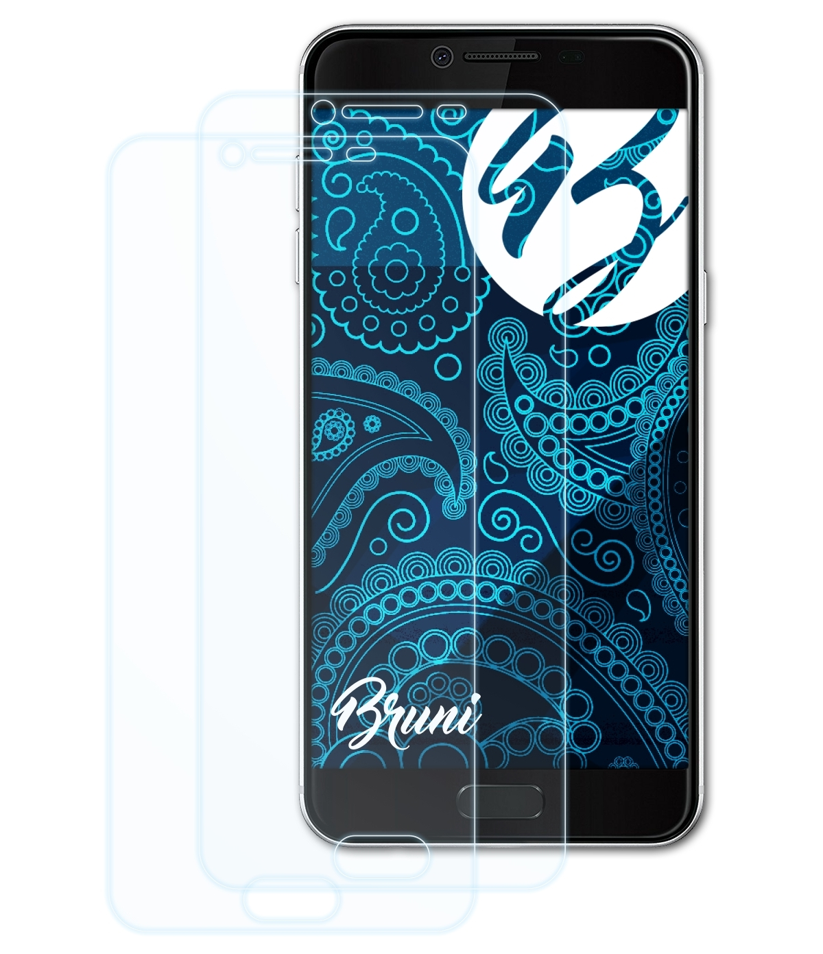 BRUNI 2x Basics-Clear Schutzfolie(für Samsung C5 Galaxy (SM-C5000))