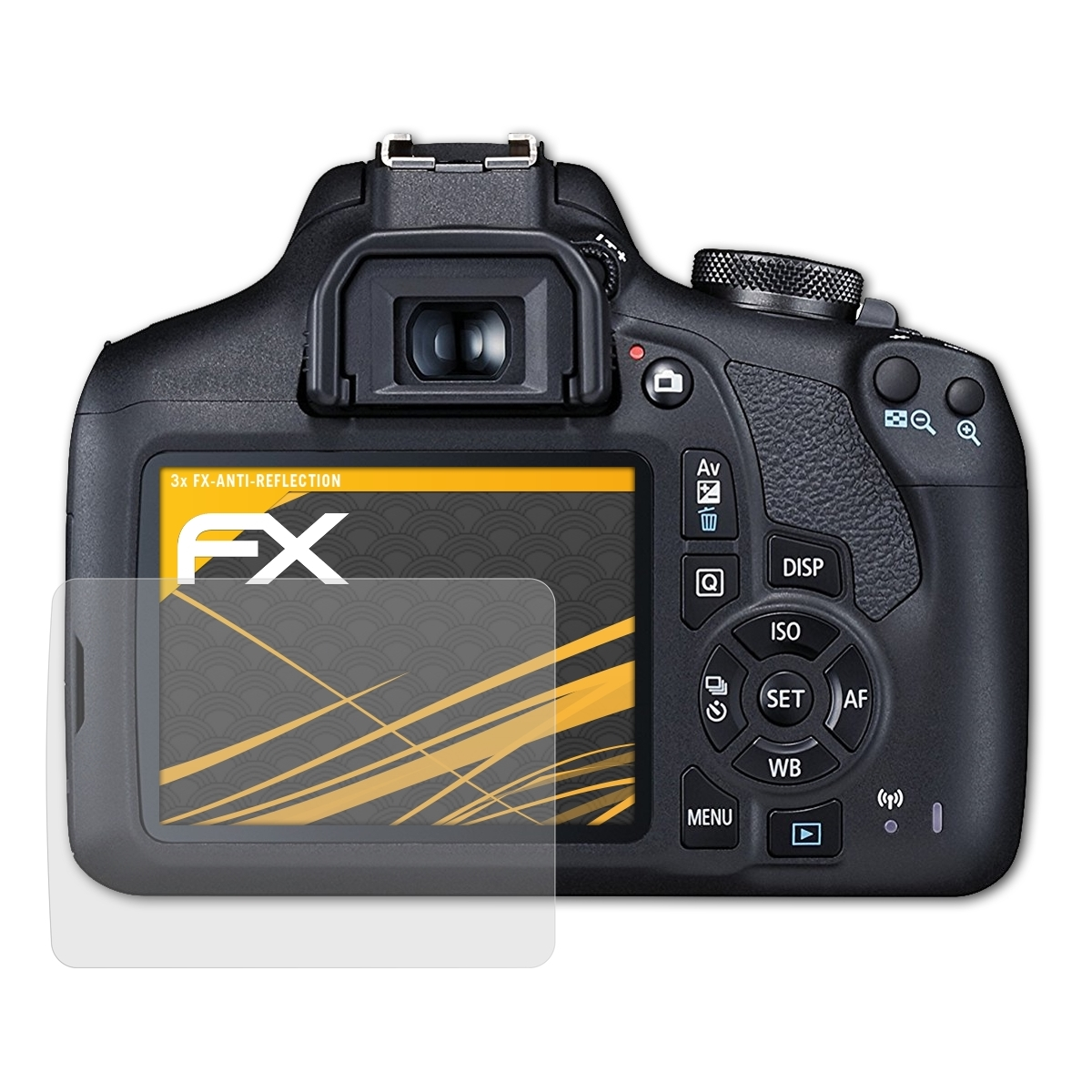 ATFOLIX 3x FX-Antireflex Displayschutz(für Canon 2000D) EOS