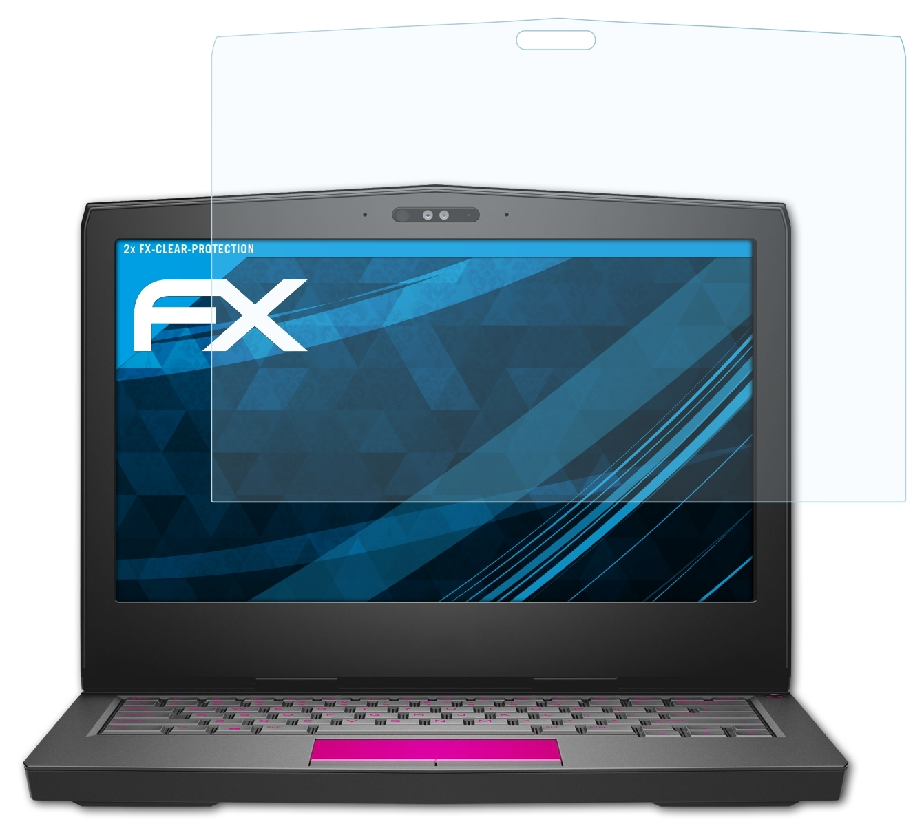 13) Displayschutz(für ATFOLIX Dell 2x Alienware FX-Clear