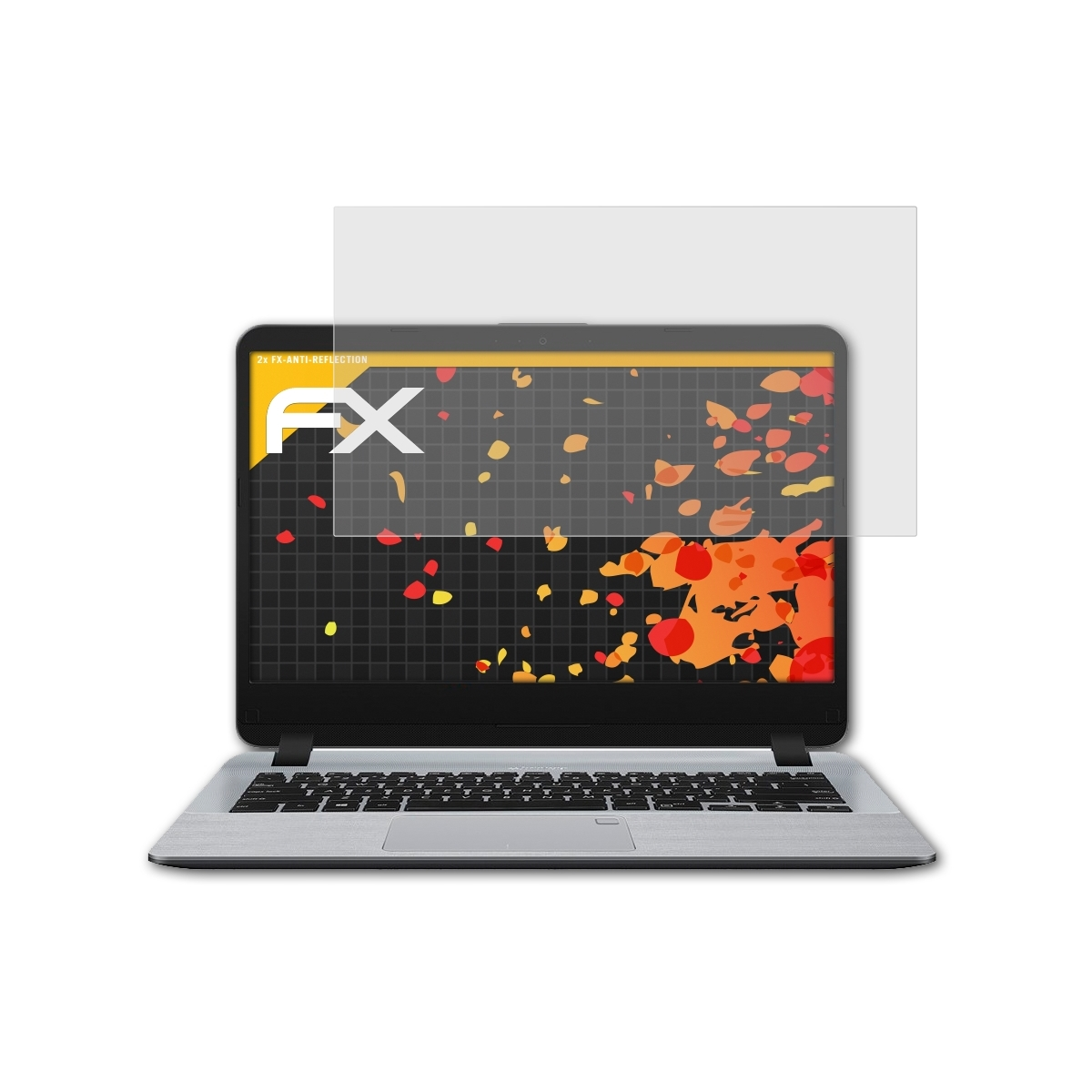 FX-Antireflex X407UA) 2x Displayschutz(für ATFOLIX Laptop Asus