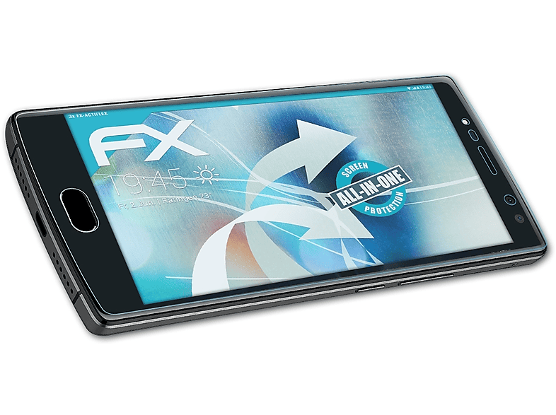 ATFOLIX 3x BL7000) Displayschutz(für Doogee FX-ActiFleX