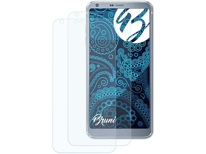 BRUNI 2x Basics-Clear Schutzfolie(für LG G6)