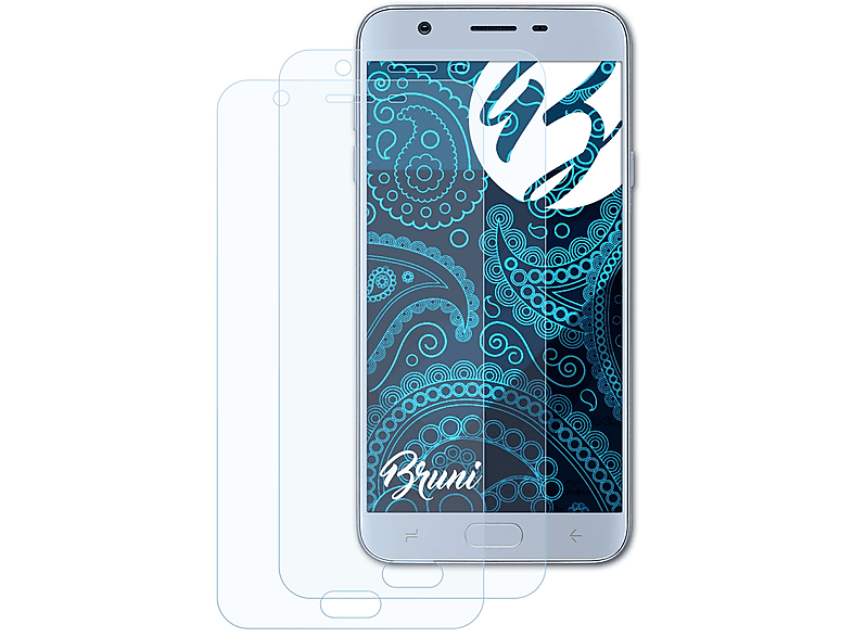 BRUNI 2x Basics-Clear Schutzfolie(für Samsung Galaxy J7 Star)
