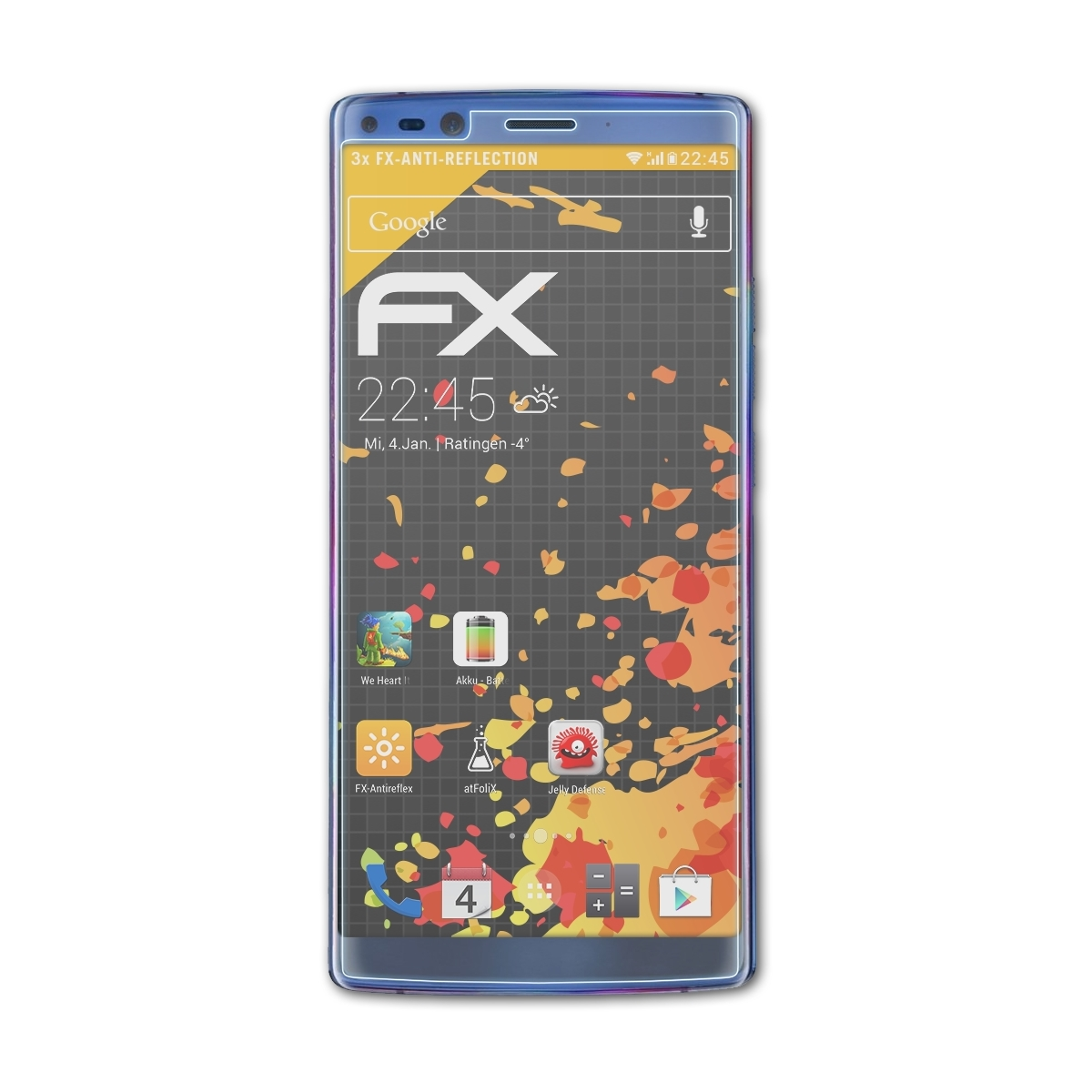 Doogee Displayschutz(für 2) 3x ATFOLIX Mix FX-Antireflex