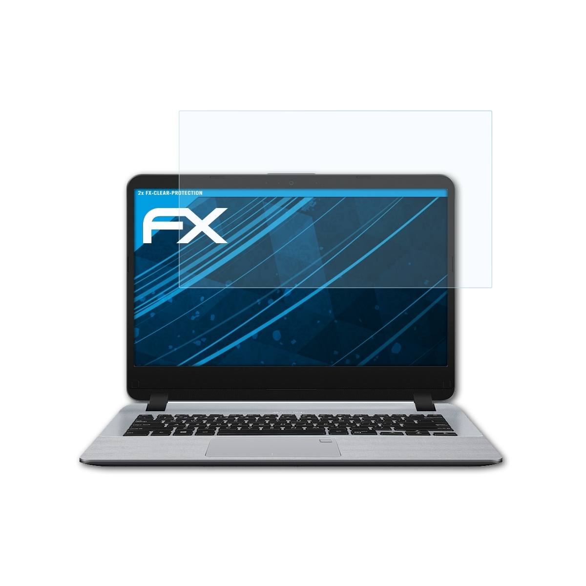 ATFOLIX 2x X407UA) Laptop FX-Clear Displayschutz(für Asus