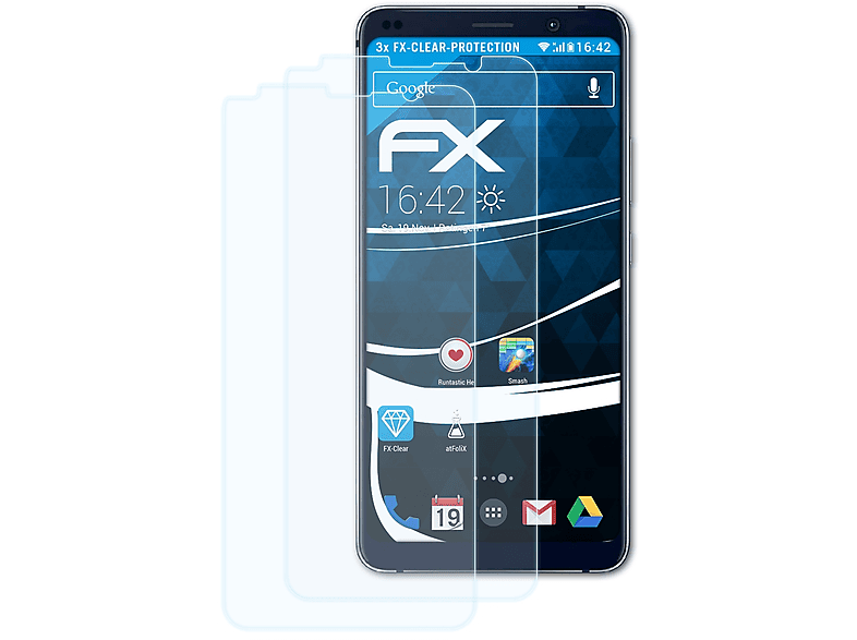 ATFOLIX 3x FX-Clear Displayschutz(für Nokia PureView) 9