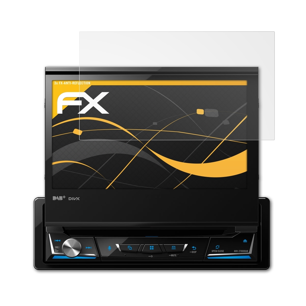 ATFOLIX 3x FX-Antireflex Displayschutz(für Pioneer AVH-Z7100DAB)