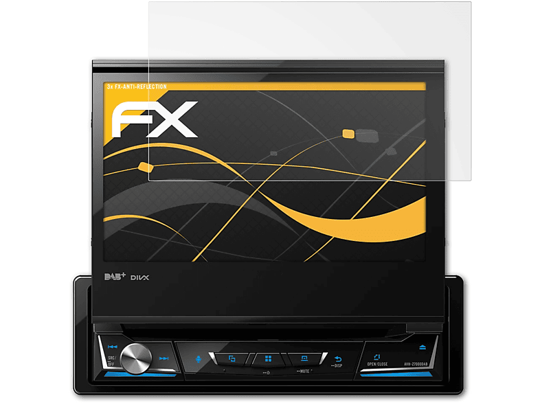 ATFOLIX 3x AVH-Z7100DAB) Displayschutz(für FX-Antireflex Pioneer