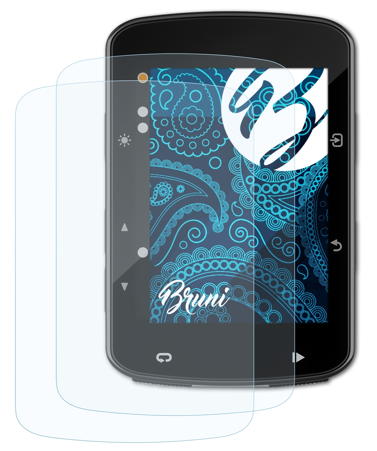 BRUNI 2x Basics-Clear Schutzfolie(für Garmin 520 Plus) Edge