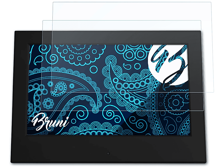 BRUNI 2x Basics-Clear Schutzfolie(für Hama 7SLB (800x480))