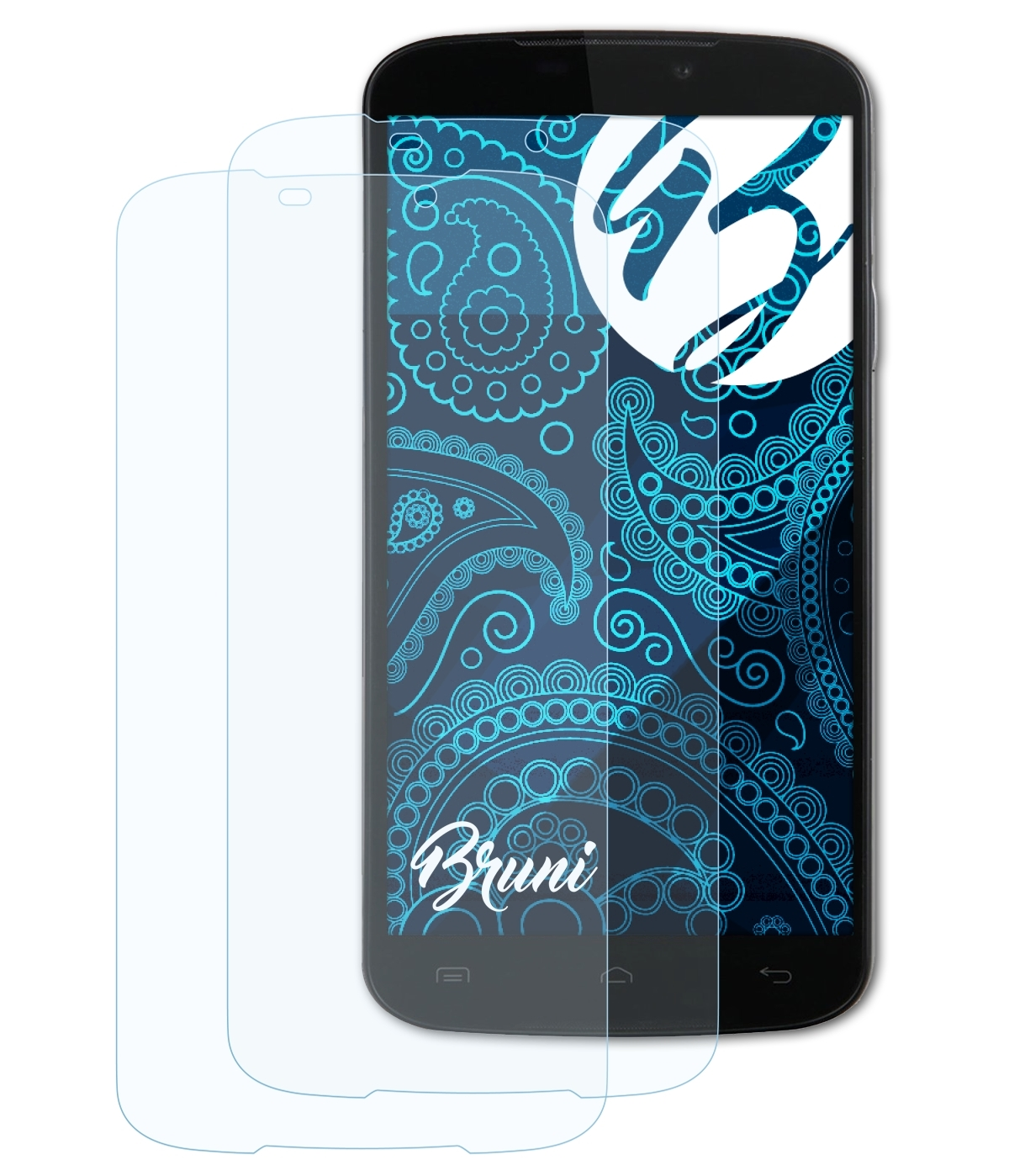 BRUNI 2x Basics-Clear Schutzfolie(für Doogee X6S)