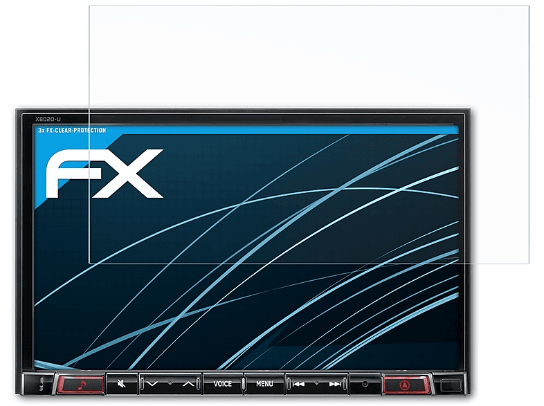 ATFOLIX Alpine X802DC) FX-Clear 3x Displayschutz(für