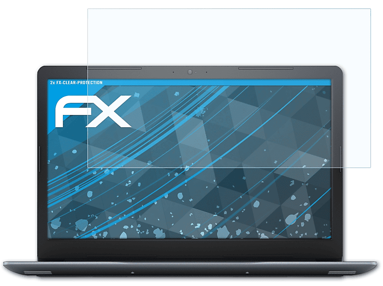ATFOLIX 2x FX-Clear Displayschutz(für Dell G3 15)