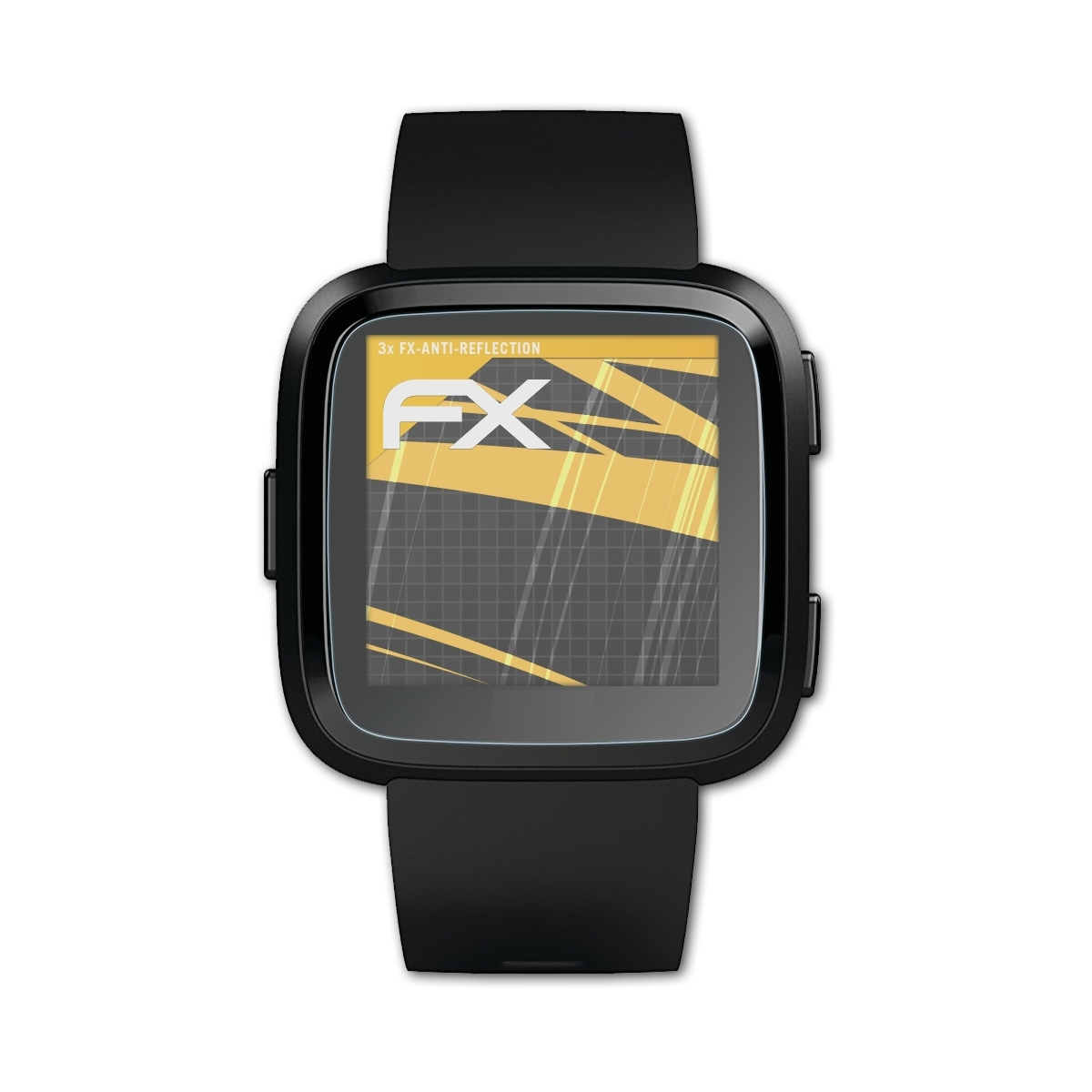 ATFOLIX 3x FX-Antireflex Displayschutz(für Versa) Fitbit